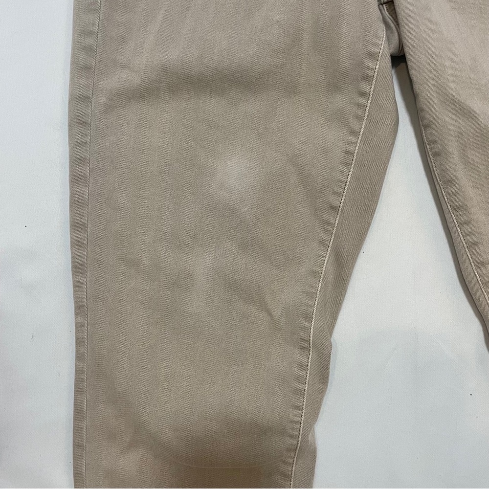 J.Jill Boyfriend Straight-Leg Ankle Women's Size 10R Tan Khaki Stretch Denim - Picture 7 of 7